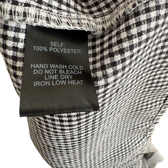 Lulus Picnic Perfect Black White Gingham Tiered Babydoll Dress Size Small - Picture 6 of 7